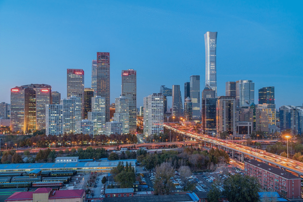 China economic stability 2026 Beijing skyline